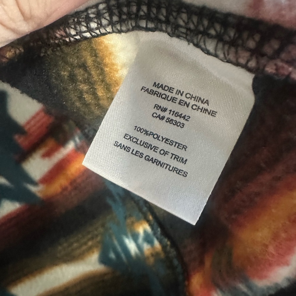 Dravus Aztec Pattern Hooded Pullover Jacket l - image 7